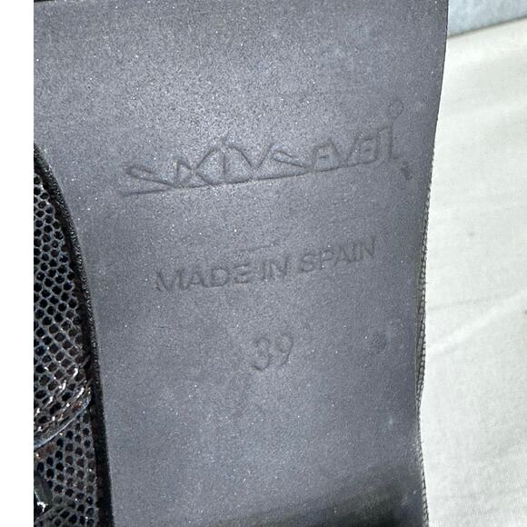 Sixty Seven Womens 39 (US 8.5) Chunky Block Heel Shimmer Ankle Boot Sparkle Chic - Picture 6 of 8